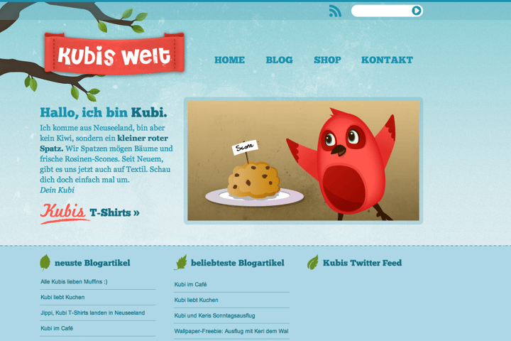 Kubis Welt website preview